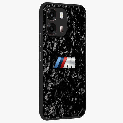 Carbon Speed Mark Glass Case upright view showcasing modern carbon speed graphic with bold automotive theme.