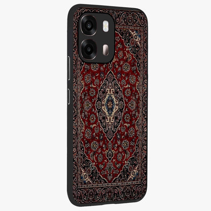 Heritage Carpet Royale Glass Case upright view showcasing detailed ornamental artwork with luxurious traditional theme.