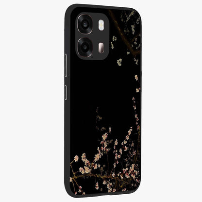 Petal Moon Light With Custom Name Glass Case upright view showcasing elegant floral moon artwork with personalized aesthetic.