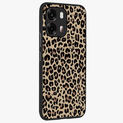 Savage Chic Pattern Glass Case upright view showcasing trendy decorative artwork with edgy fashion theme.