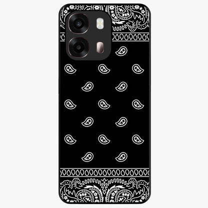 Retro Rebel Threads Glass Case showing flat back view with vintage street style artwork and glossy glass finish.