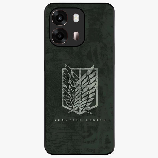Wings Of Freedom Glass Case showing flat back view with symbolic wings artwork and glossy glass finish.