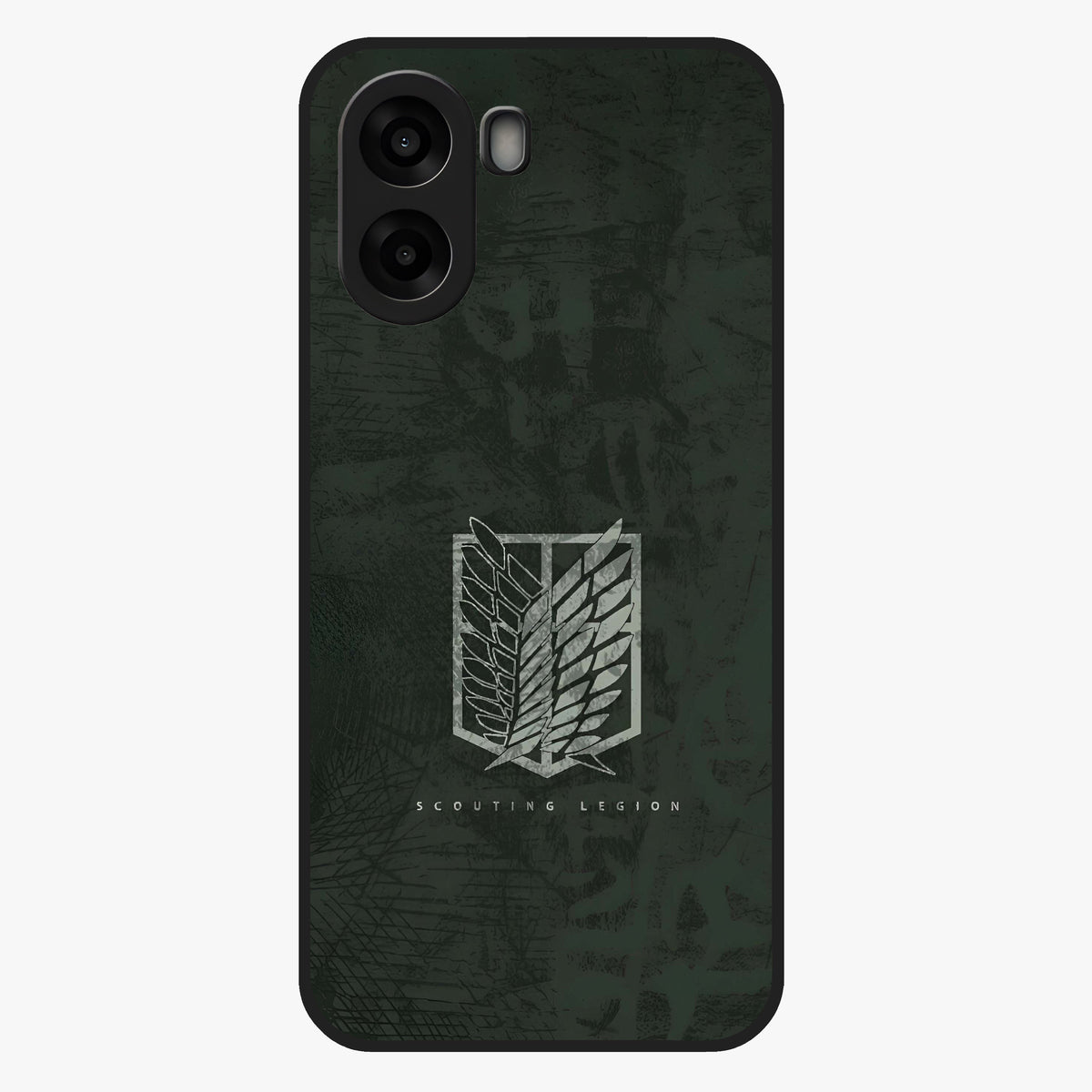 Wings Of Freedom Glass Case showing flat back view with symbolic wings artwork and glossy glass finish.