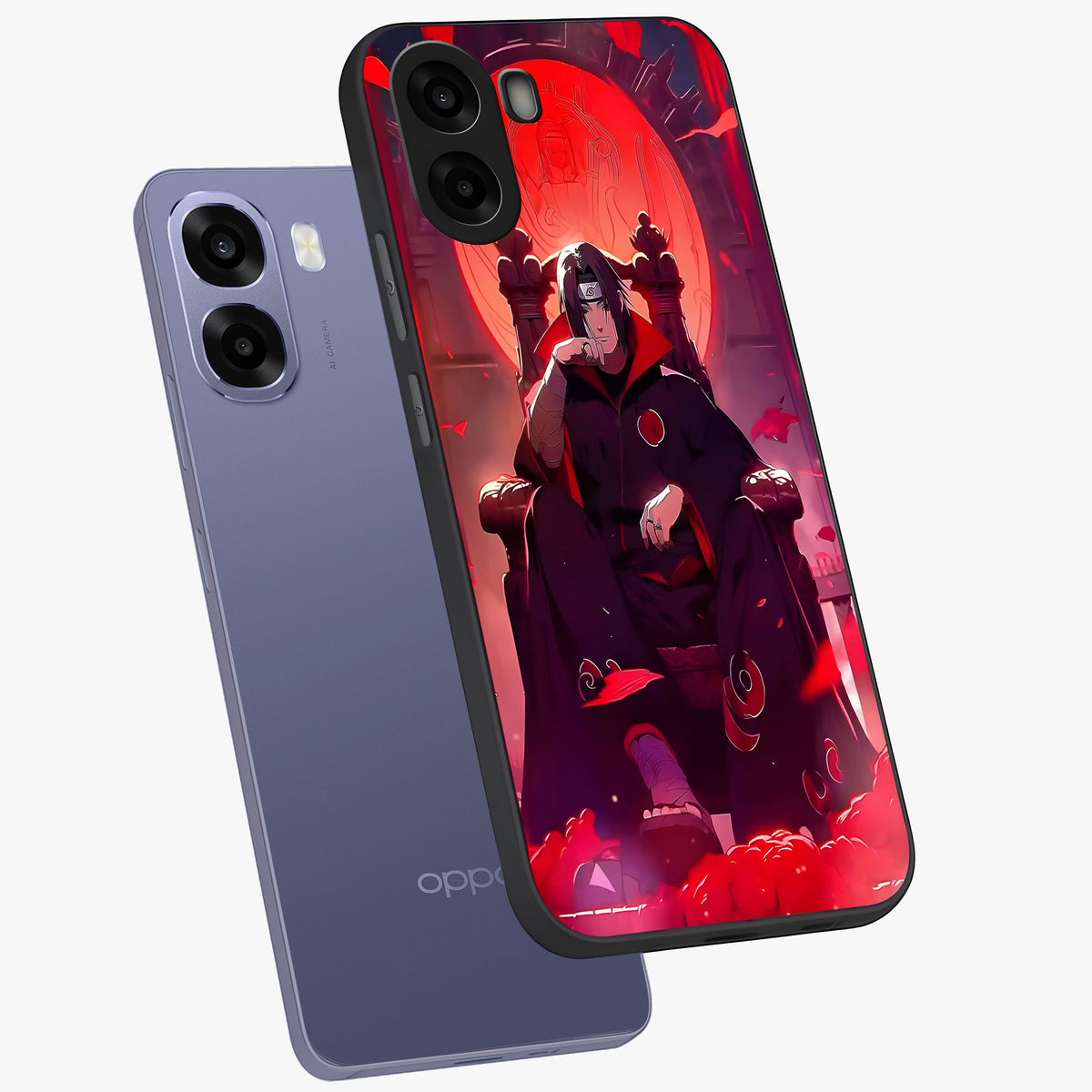 Blood Moon Sovereign Glass Case displayed in angled mockup highlighting dark celestial moon design and dramatic theme.