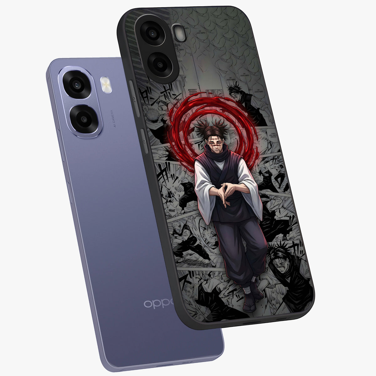 Cursed Ritual Ascension Glass Case displayed in angled mockup highlighting mystical ritual illustration with supernatural aesthetic.