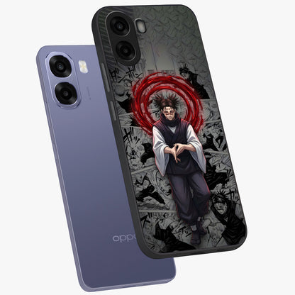 Cursed Ritual Ascension Glass Case displayed in angled mockup highlighting mystical ritual illustration with supernatural aesthetic.