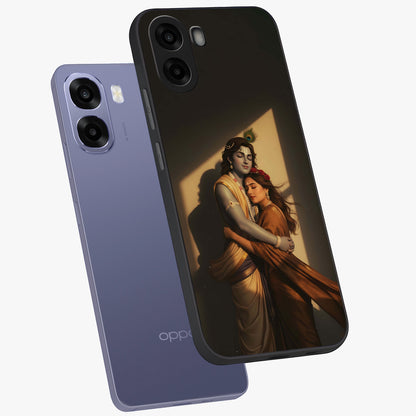 Divine Eternal Love Glass Case displayed in angled mockup highlighting elegant divine inspired design with peaceful aesthetic.