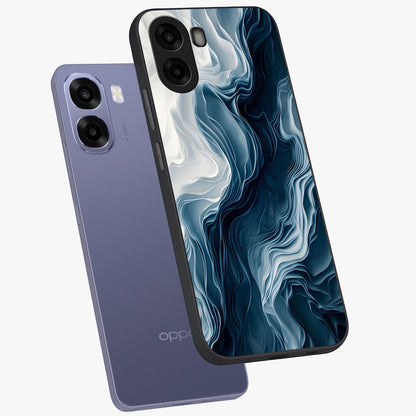 Ethereal Paper Marble Glass Case displayed in angled mockup highlighting elegant marble pattern with modern aesthetic style.