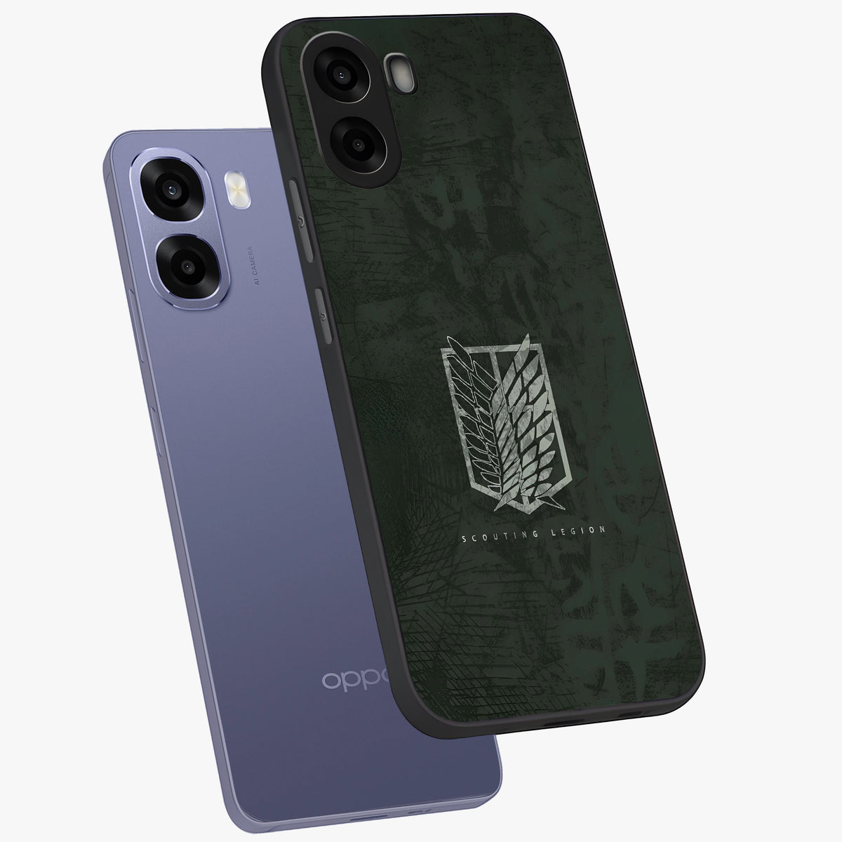Wings Of Freedom Glass Case displayed in angled mockup highlighting graceful wing design with inspirational aesthetic.