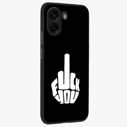Rebel Mode On Glass Case upright view showcasing striking statement artwork with bold rebellious theme.