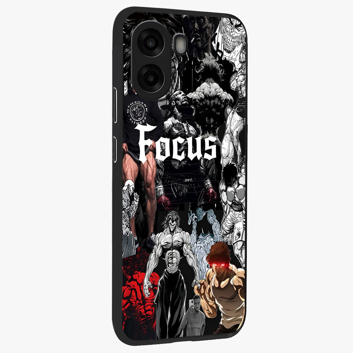 Relentless Power Focus Glass Case upright view showcasing strong inspirational artwork with powerful focus theme.