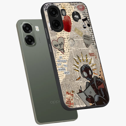 City Dream Sketch Glass Case displayed in angled mockup highlighting minimal city illustration with aesthetic sketch style.