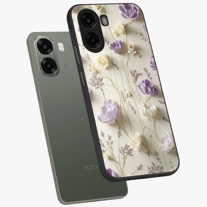 Lilac Breeze Harmony Glass Case displayed in angled mockup highlighting calm lilac breeze design with soothing aesthetic style.