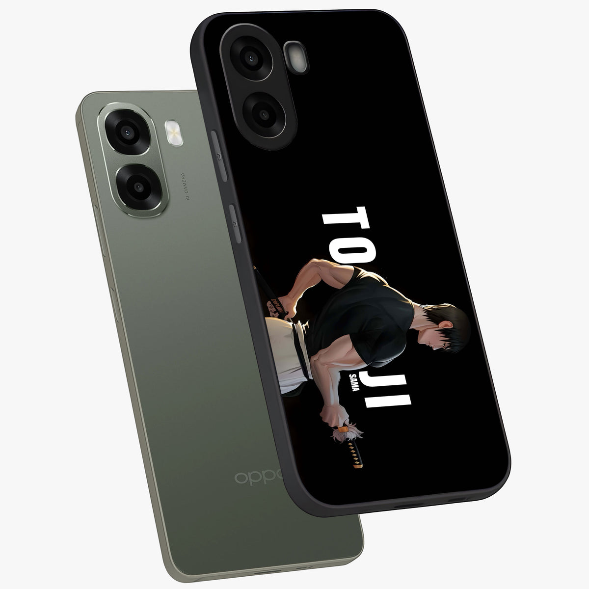 Midnight Blade Resolve Glass Case displayed in angled mockup highlighting powerful blade illustration with dramatic dark aesthetic.