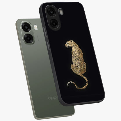 Regal Leopard Glass Case displayed in angled mockup highlighting powerful animal illustration with stylish wild aesthetic.