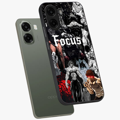 Relentless Power Focus Glass Case displayed in angled mockup highlighting bold statement design with modern aesthetic style.
