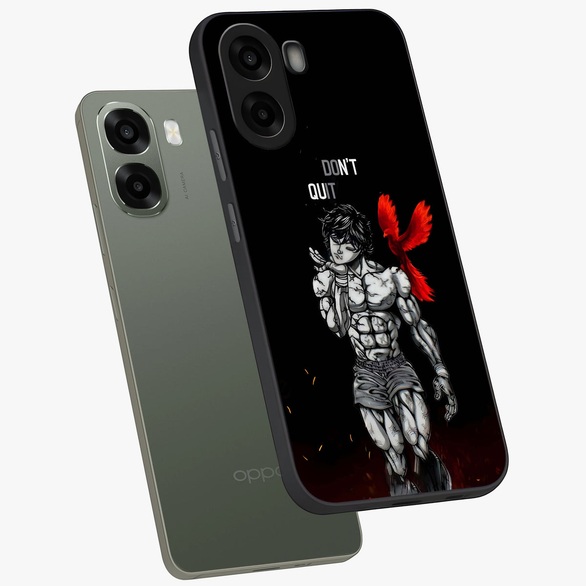 Rise Beyond Limits Glass Case displayed in angled mockup highlighting inspiring message design with modern aesthetic style.
