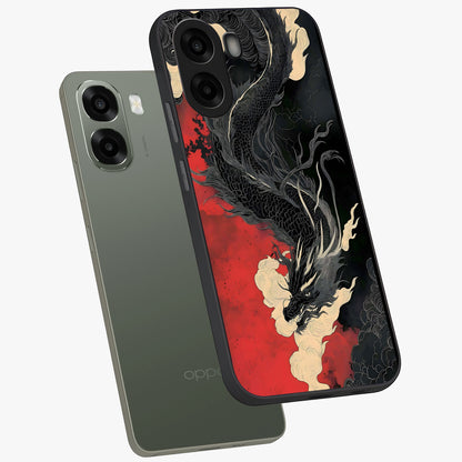 Shadow Dragon Fury Glass Case displayed in angled mockup highlighting powerful dragon illustration with dark fantasy aesthetic.