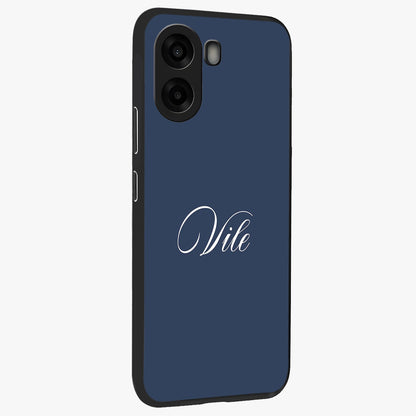 Blue Vintage Floral Pattern Glass Case displayed in angled mockup highlighting classic blue floral pattern and retro aesthetic design.