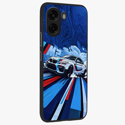 Drift Power Rush Glass Case upright view showcasing high speed racing artwork with bold automotive theme.