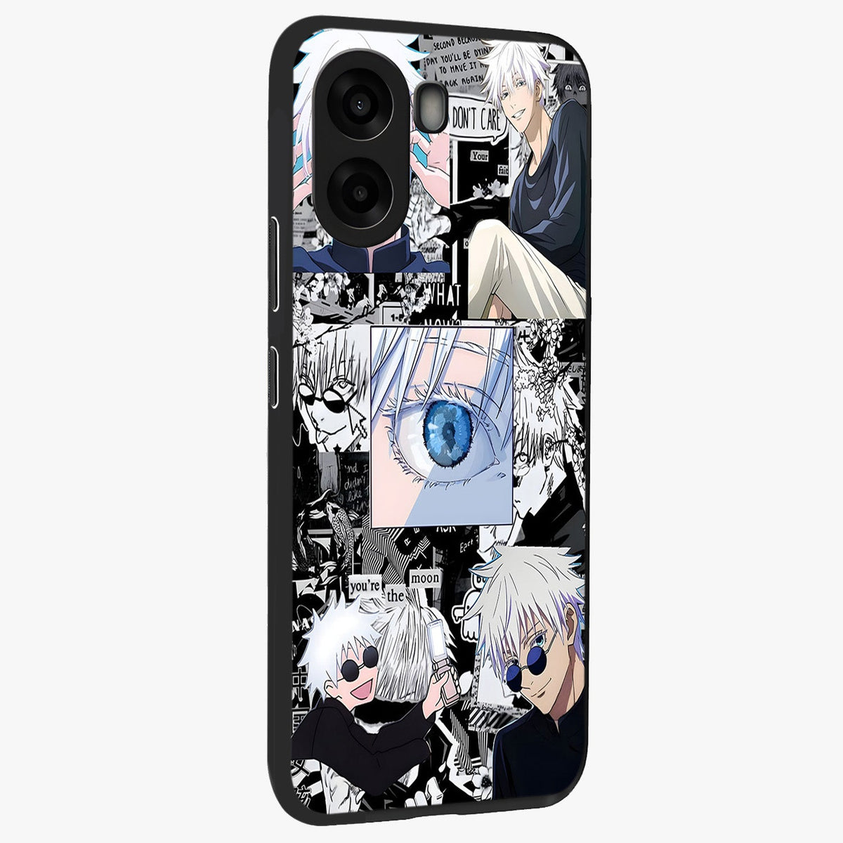 Infinity Sorcerer Chaos Glass Case upright view showcasing dramatic sorcerer artwork with chaotic mystical theme.