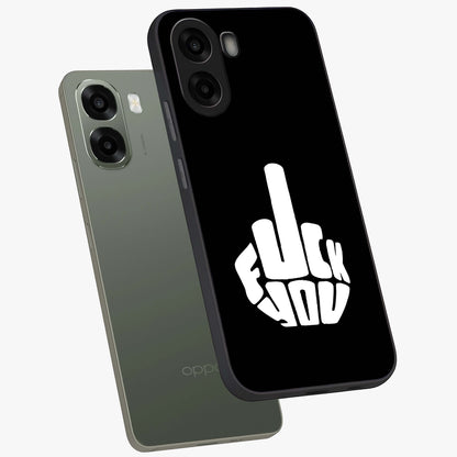 Rebel Mode On Glass Case upright view showcasing striking statement artwork with bold rebellious theme.