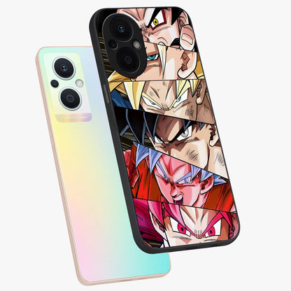 Anime Character Glass Case displayed in angled mockup highlighting colorful anime character illustration.