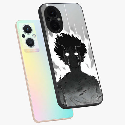 Awakened Inner Rage Glass Case displayed in angled mockup highlighting powerful graphic design and bold artistic theme.