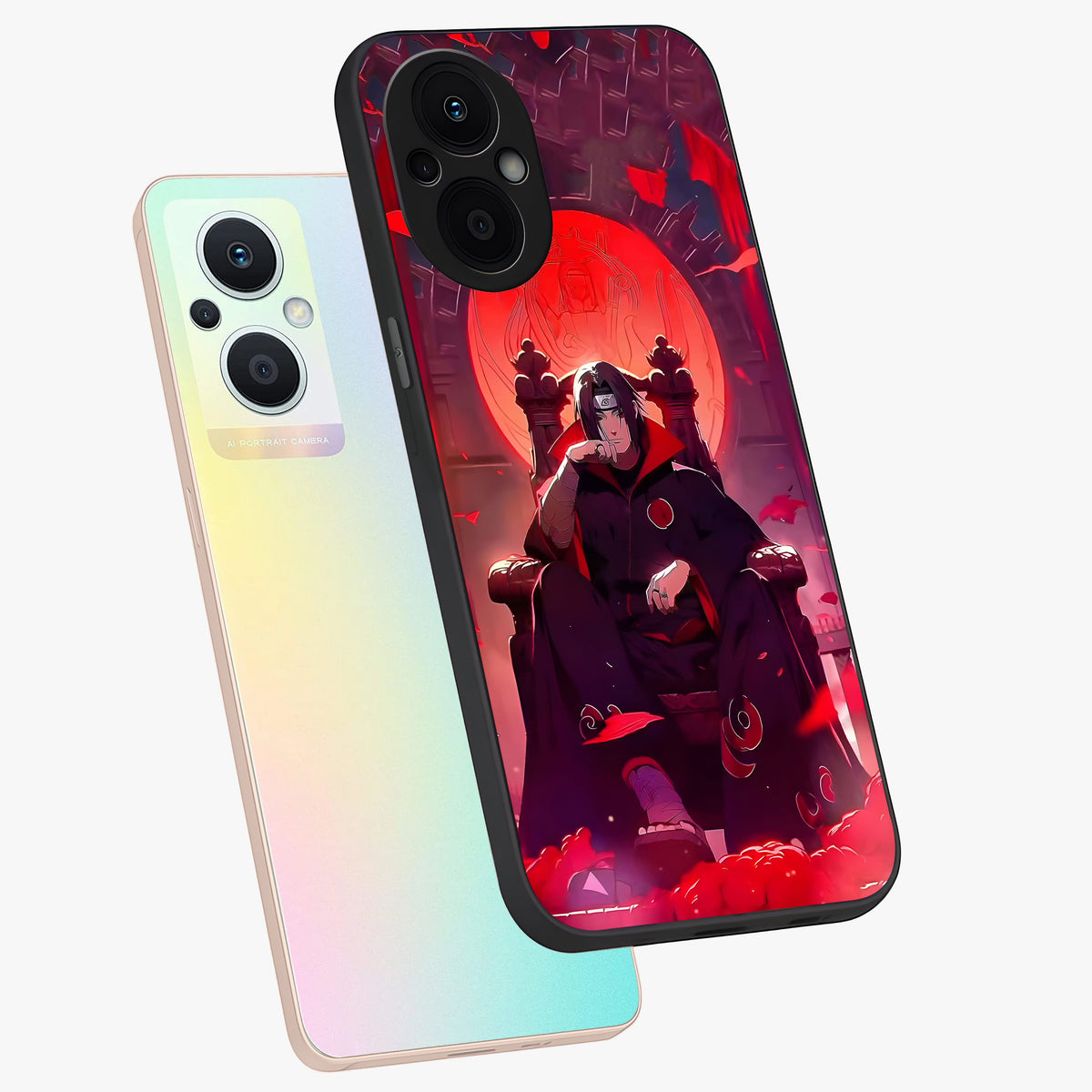 Blood Moon Sovereign Glass Case displayed in angled mockup highlighting dark celestial moon design and dramatic theme.