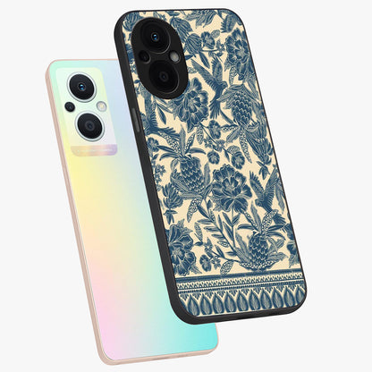 Heirloom Wild Bloom Glass Case displayed in angled mockup highlighting botanical bloom design with classic aesthetic style.