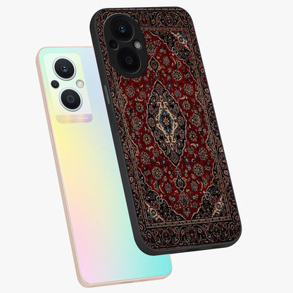 Heritage Carpet Royale Glass Case displayed in angled mockup highlighting intricate royal carpet design with heritage aesthetic.