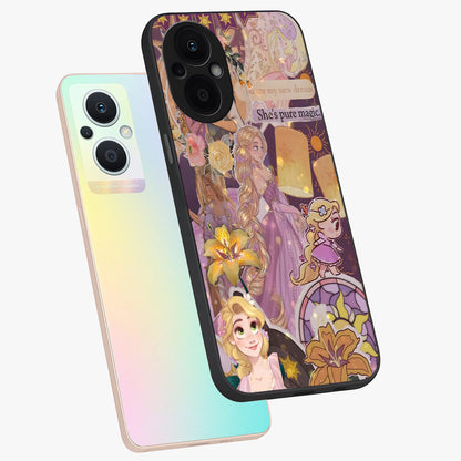 Magical Tangled Dream Glass Case displayed in angled mockup highlighting whimsical fantasy design with magical aesthetic.