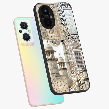 Mughal Marble Legacy Glass Case displayed in angled mockup highlighting elegant heritage marble artwork with royal aesthetic.