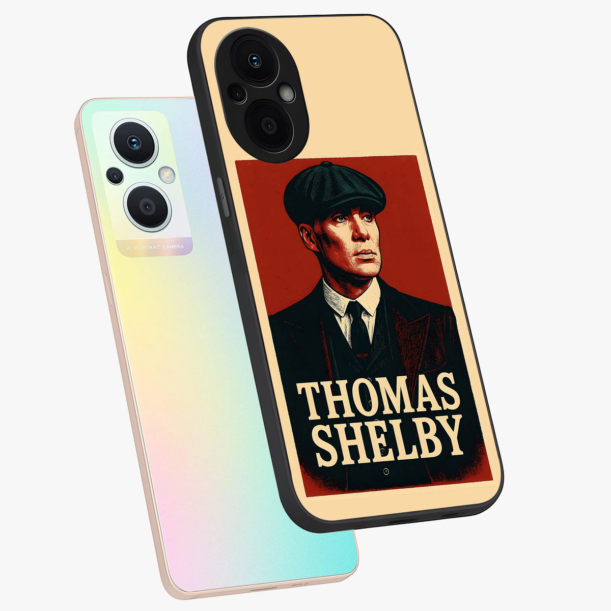 Vintage Mafia Authority Glass Case displayed in angled mockup highlighting powerful retro design with classic gangster aesthetic.