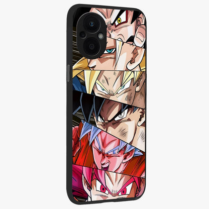 Anime Character Glass Case upright view showcasing expressive anime artwork with bold graphic style.