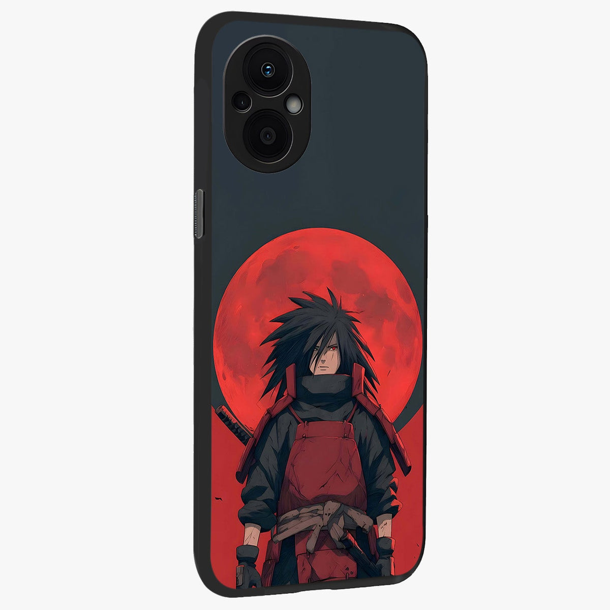 Crimson Moon Warlord Glass Case upright view showcasing powerful warlord artwork with dark celestial theme.