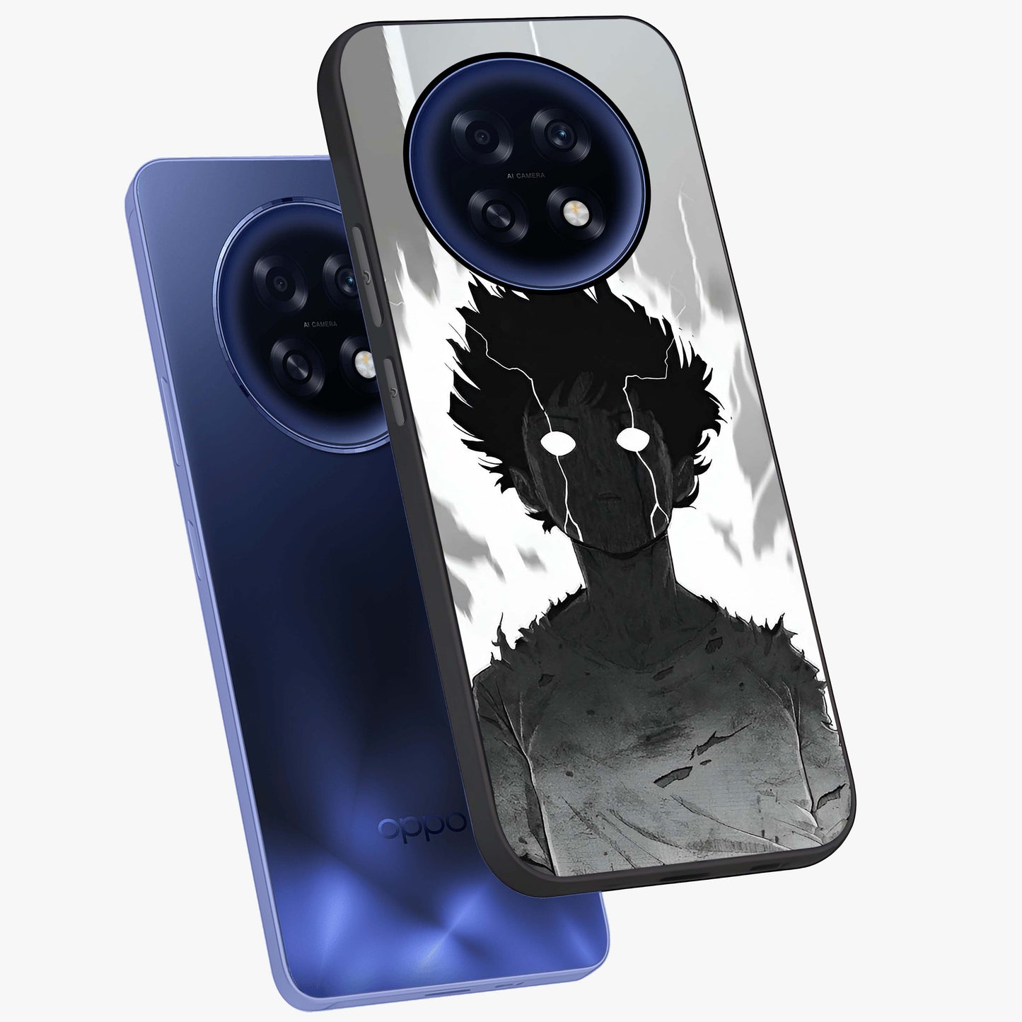 Awakened Inner Rage Glass Case displayed in angled mockup highlighting powerful graphic design and bold artistic theme.