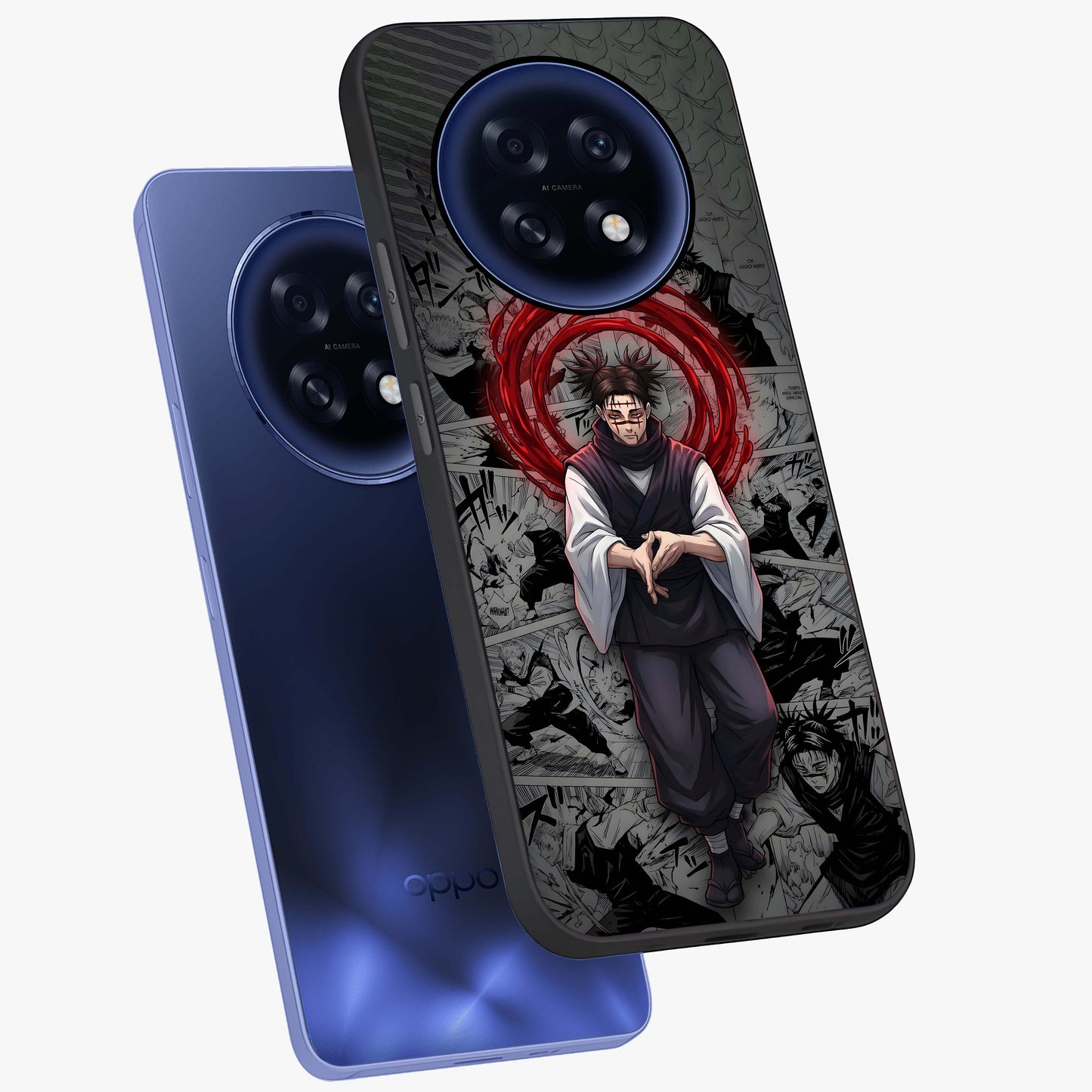 Cursed Ritual Ascension Glass Case displayed in angled mockup highlighting mystical ritual illustration with supernatural aesthetic.