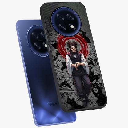 Cursed Ritual Ascension Glass Case displayed in angled mockup highlighting mystical ritual illustration with supernatural aesthetic.