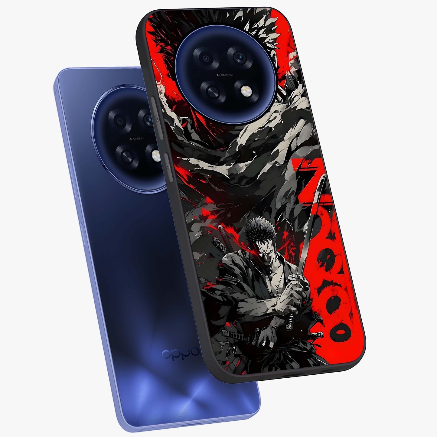 Demon Sword Resolve Glass Case displayed in angled mockup highlighting powerful demon sword illustration with dark fantasy aesthetic.
