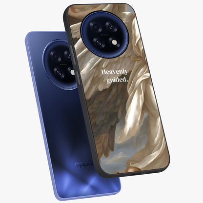Divine Winged Grace Glass Case displayed in angled mockup highlighting graceful wing design with divine aesthetic style.