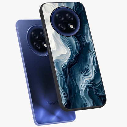 Ethereal Paper Marble Glass Case displayed in angled mockup highlighting elegant marble pattern with modern aesthetic style.