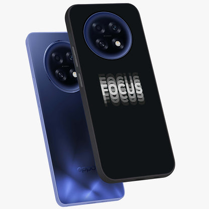 Focus Mode On Glass Case displayed in angled mockup highlighting clean minimal text artwork with modern aesthetic style.