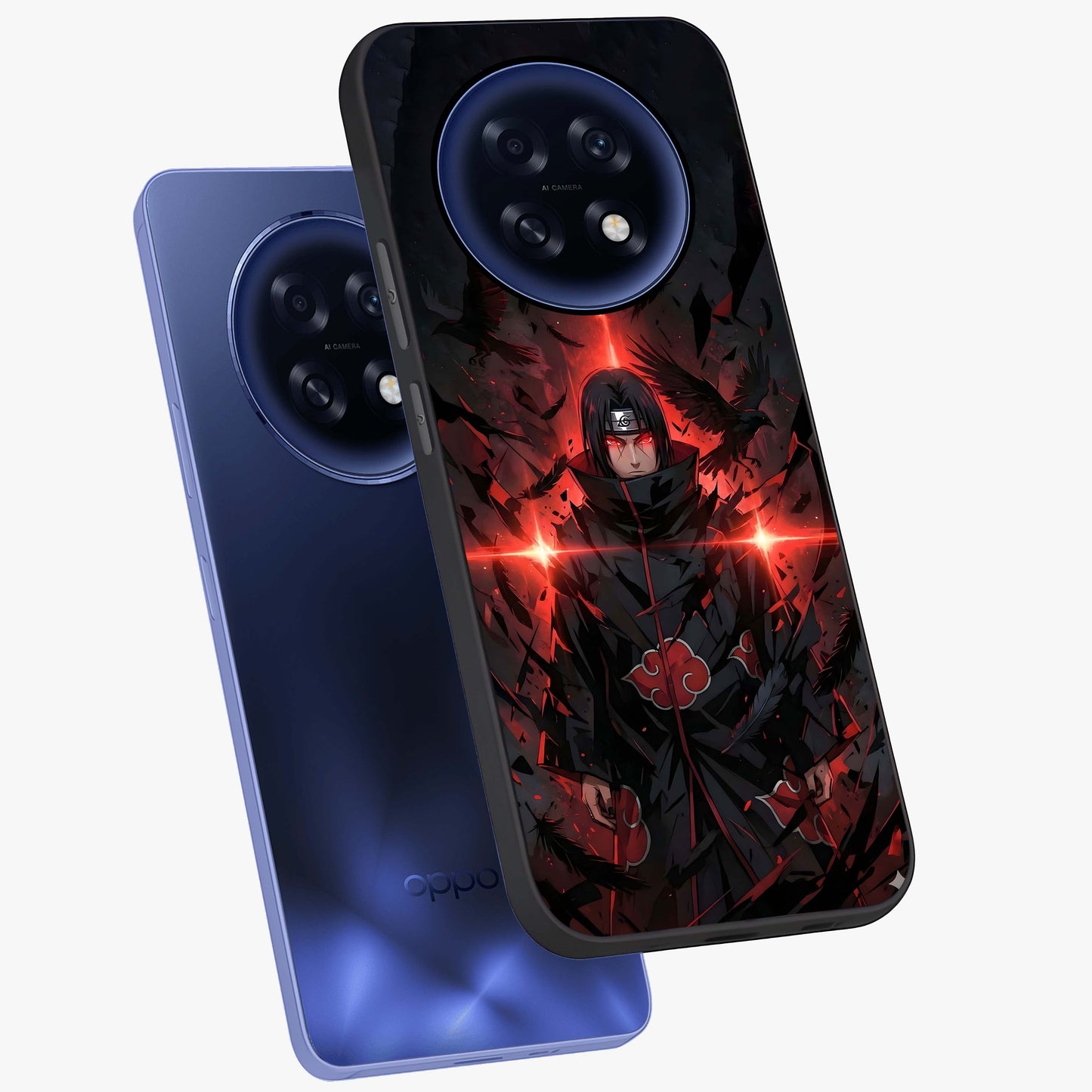 Focused Blade Discipline Glass Case displayed in angled mockup highlighting clean minimal text artwork with modern aesthetic style.