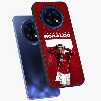 Goal Celebration Legacy Glass Case displayed in angled mockup highlighting energetic sports celebration design with bold athletic theme.