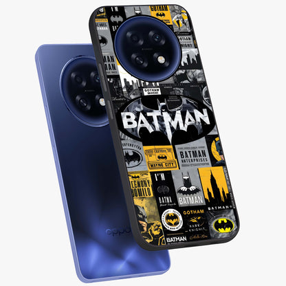 Knight Gotham Rise Glass Case displayed in angled mockup highlighting powerful knight silhouette design with dramatic aesthetic.