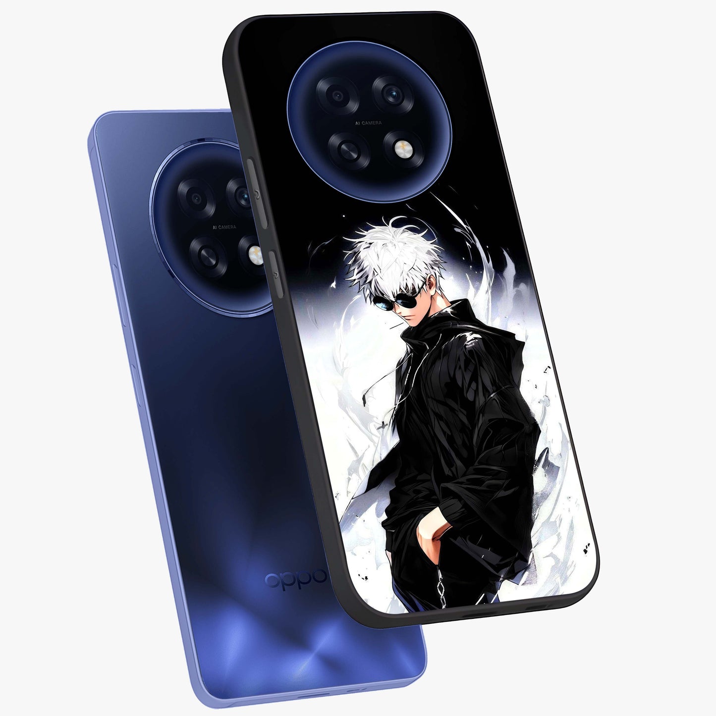 Limitless Shadow King Glass Case displayed in angled mockup highlighting dramatic dark hero design with intense aesthetic.