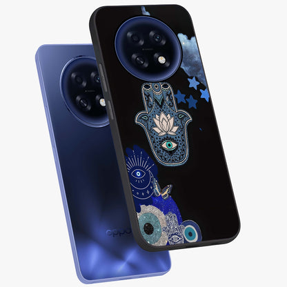 Mystic Hand Aura Glass Case displayed in angled mockup highlighting magical aura design with spiritual aesthetic style.