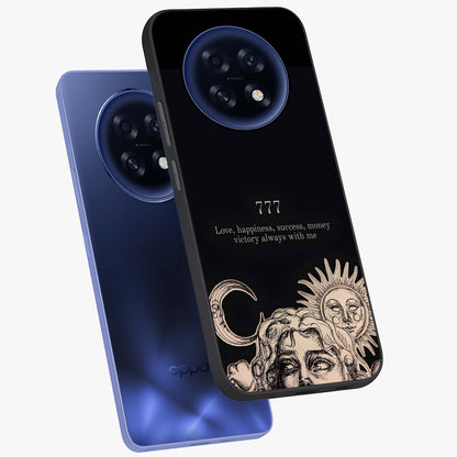 Mystic Victory Aura Glass Case displayed in angled mockup highlighting energetic aura design with bold mystical aesthetic.