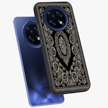 Noir Bloom Elegance Glass Case displayed in angled mockup highlighting refined flower design with stylish noir aesthetic.